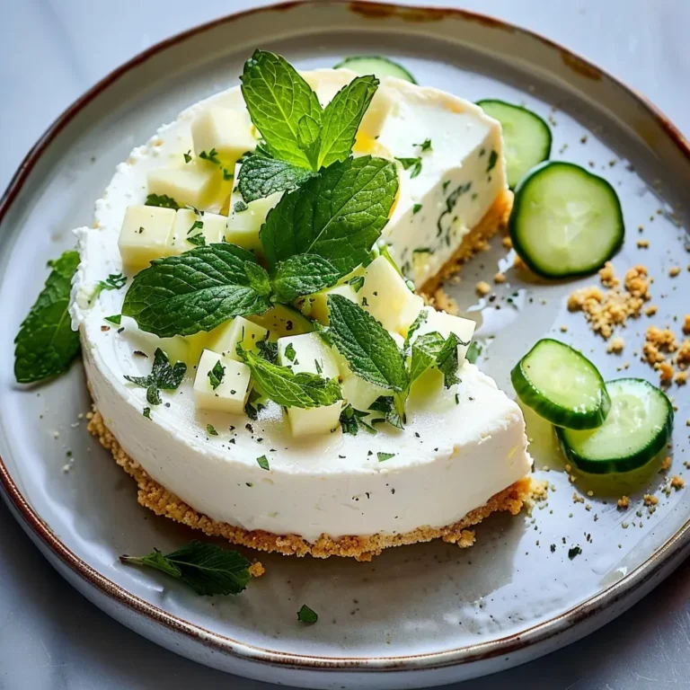 Délice: Cheesecake Chèvre Frais à la Menthe