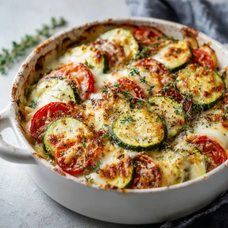 Délice estival : Gratin Courgettes Mozzarella Tomates