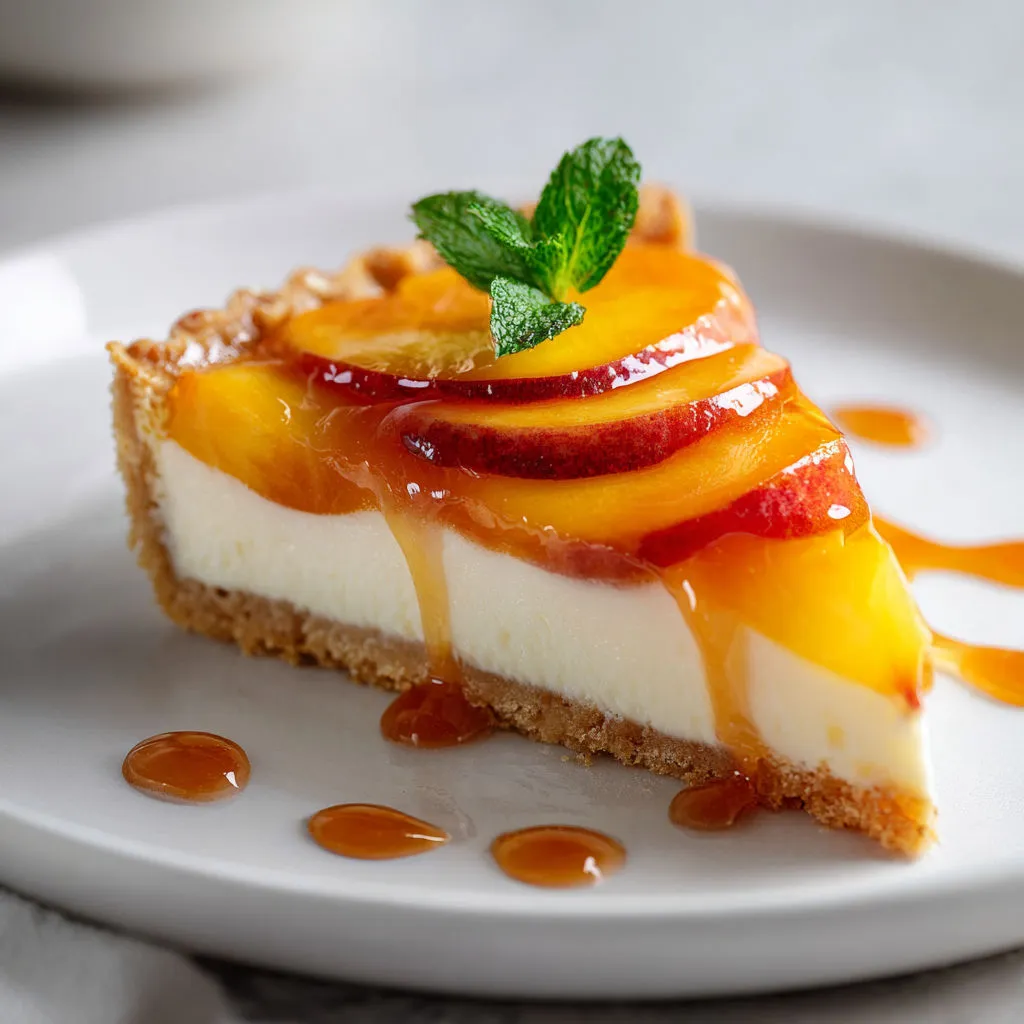 Délice estival : tarte mascarpone pêche vanillée