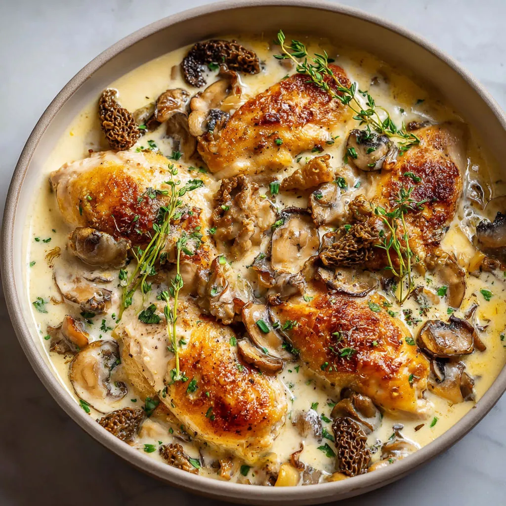 Délice gastronomique : Cassolettes suprême volaille morilles !