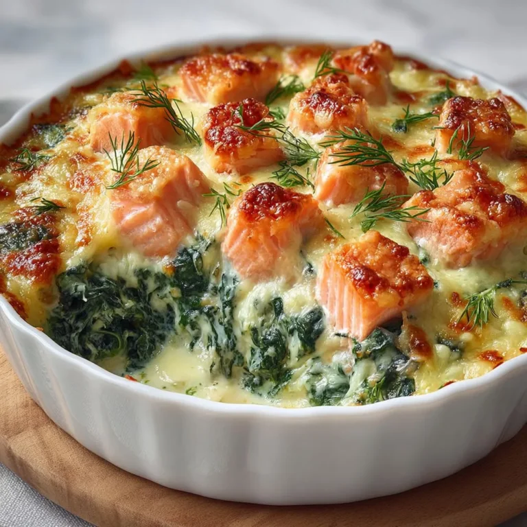 Délice: Gratin Saumon Frais et Épinards Crémeux
