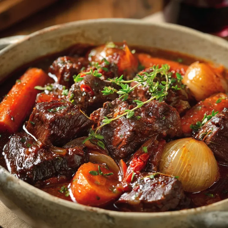 Délicieuse daube de bœuf provençale: recette traditionnelle et savoureuse