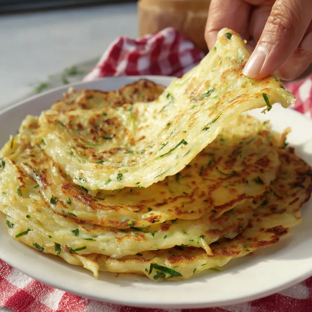 Délicieuse galette courgette pomme de terre : recette facile et savoureuse.