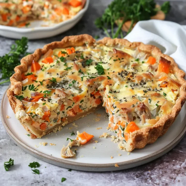 Délicieuse quiche carottes et thon: recette facile et rapide