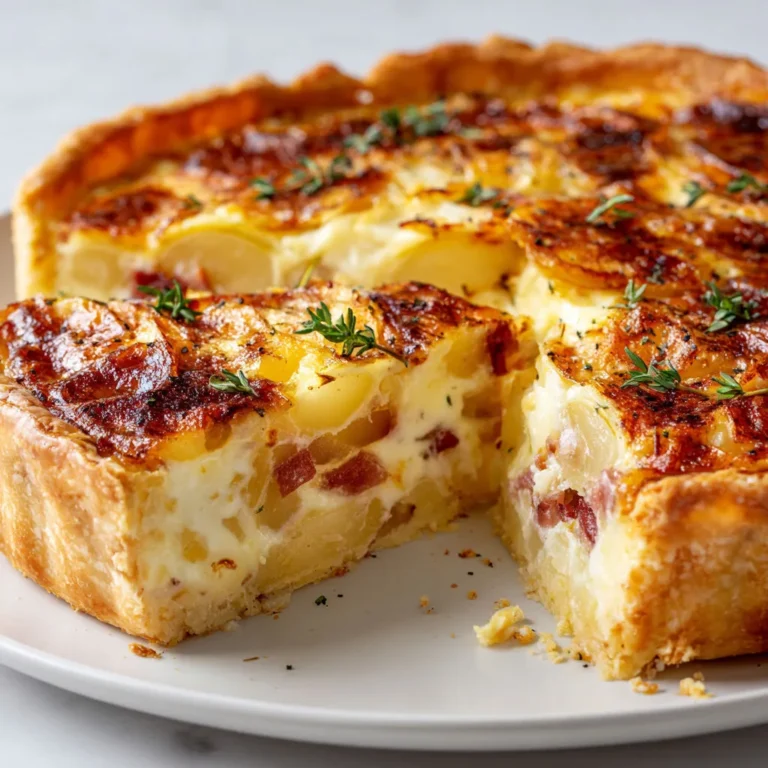 Délicieuse Quiche Tartiflette Savoyarde: Recette Gourmande et Savoureuse