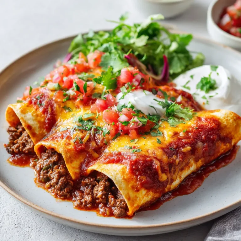 Délicieuses enchiladas au boeuf épicé: recette facile et savoureuse