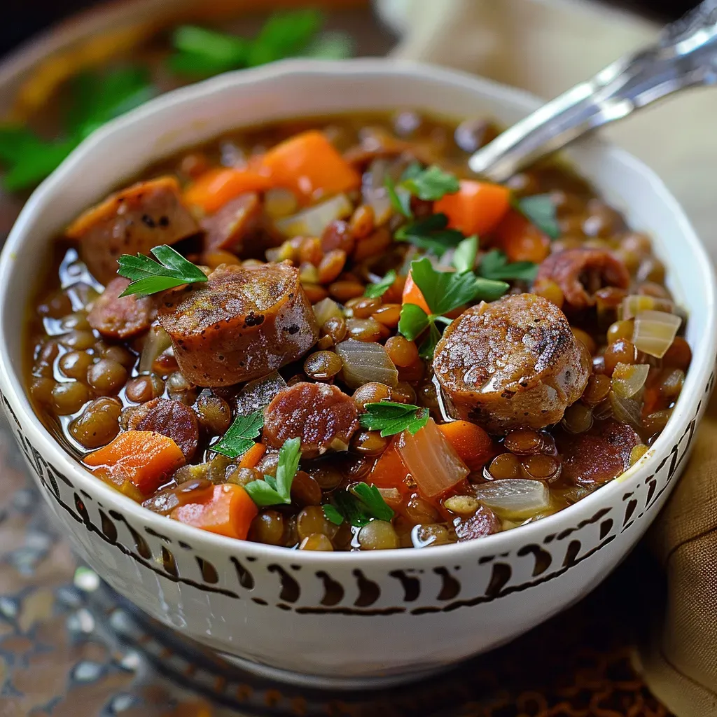 Délicieuses Lentilles à la Saucisse: Recette Facile et Savoureuse