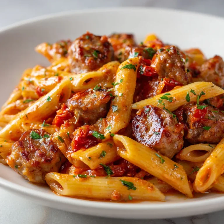 Délicieuses pennes aux saucisses italiennes: recette simple et savoureuse