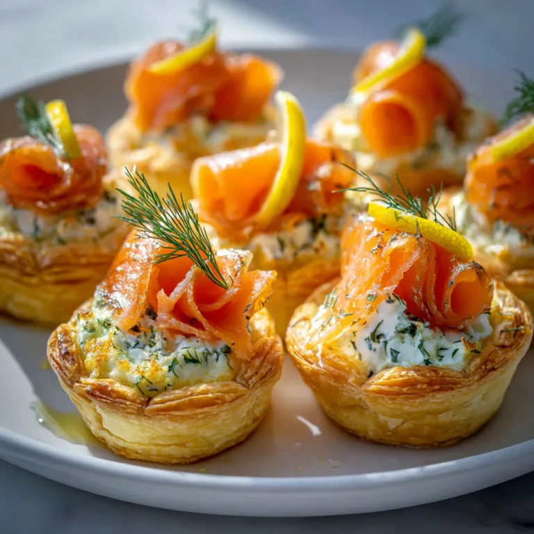 Délicieuses tartelettes saumon fumé et fromage frais