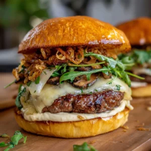 Délicieux burger automnal: cantal, poires, saveurs de saison
