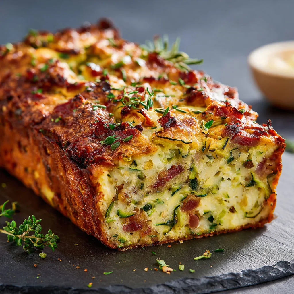 Délicieux Cake Courgette et Lardons: Recette Moelleuse à Tester