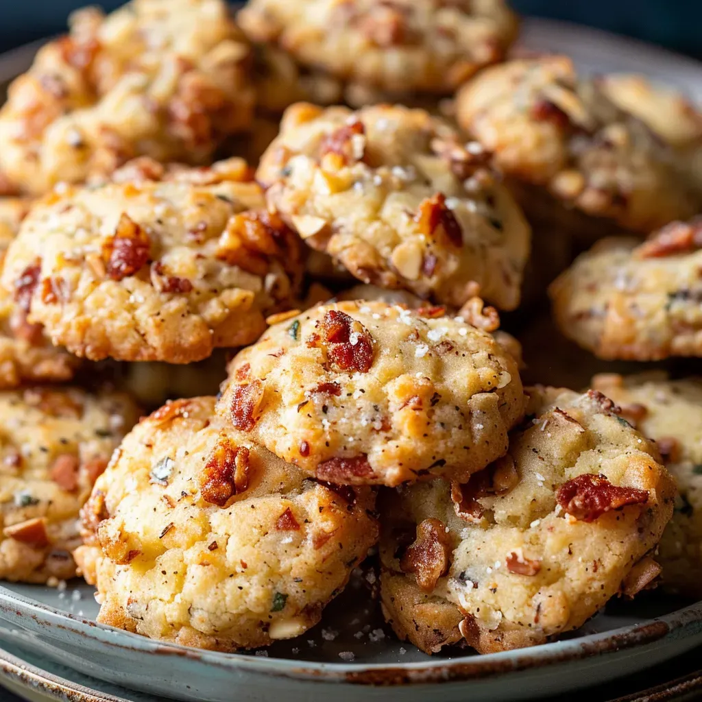 Délicieux cookies croustillants au chorizo et parmesan