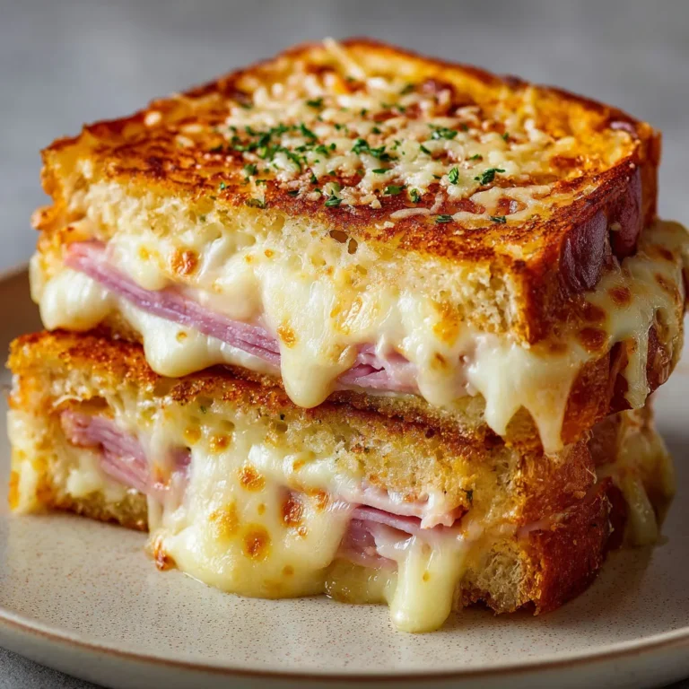 Délicieux Croque-Monsieur au fromage fondant et jambon savoureux