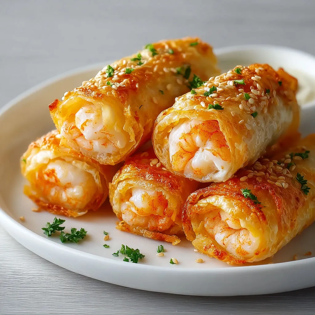 Délicieux croustillants crevettes à l'ail: recette facile et savoureuse