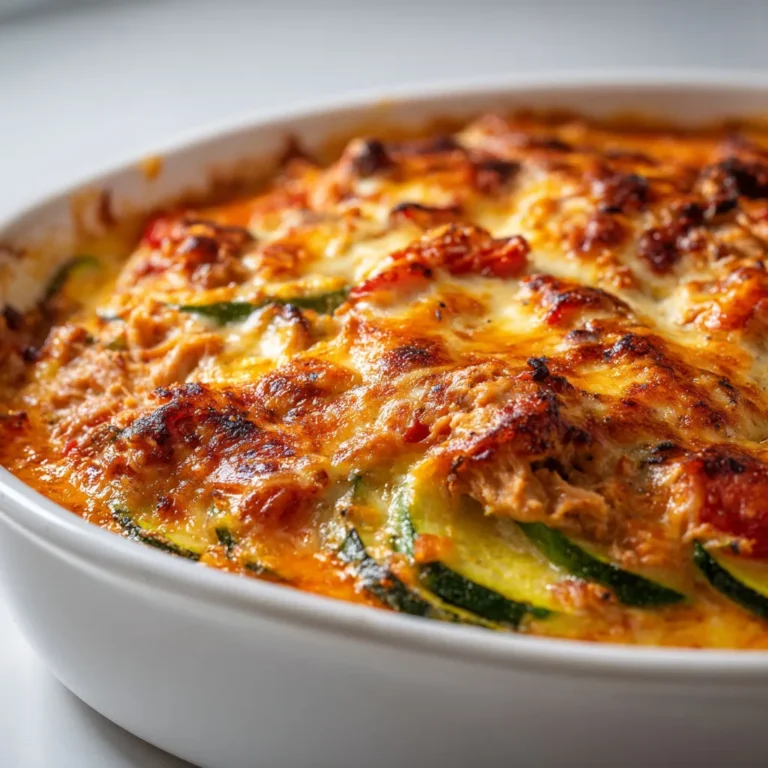 Délicieux gratin courgettes thon: recette facile et savoureuse