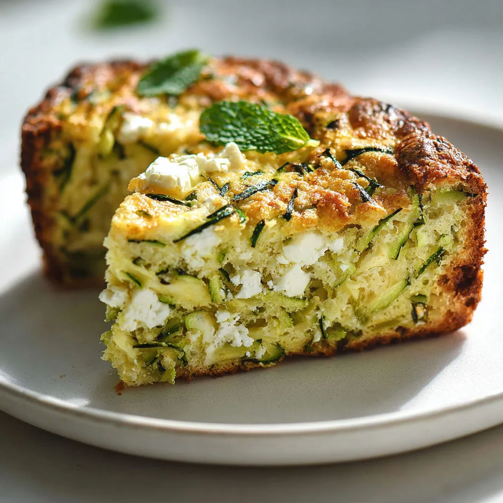 Délicieux gâteau courgette feta: recette moelleuse et parfumée