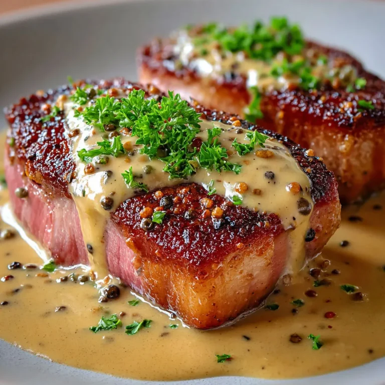 Délicieux Magret de Canard au Poivre Vert