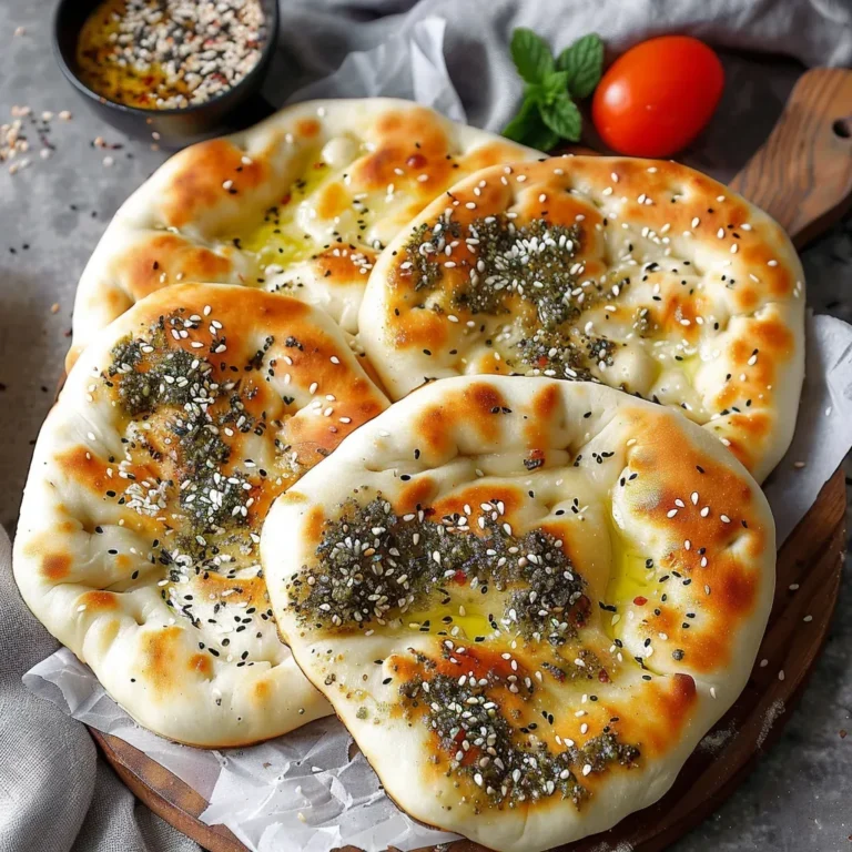 Délicieux Manakish au Fromage et Za'atar
