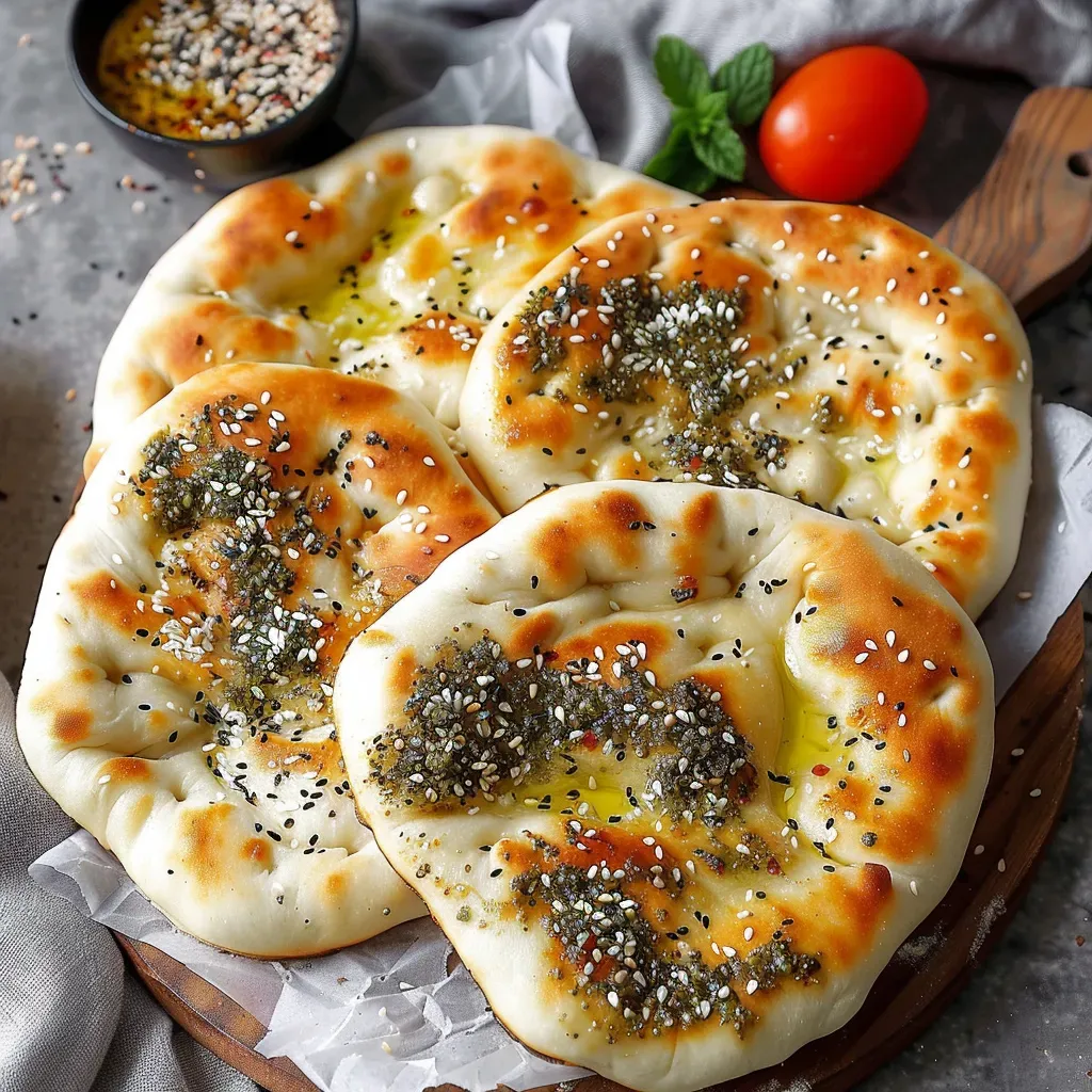 Délicieux Manakish au Fromage et Za'atar