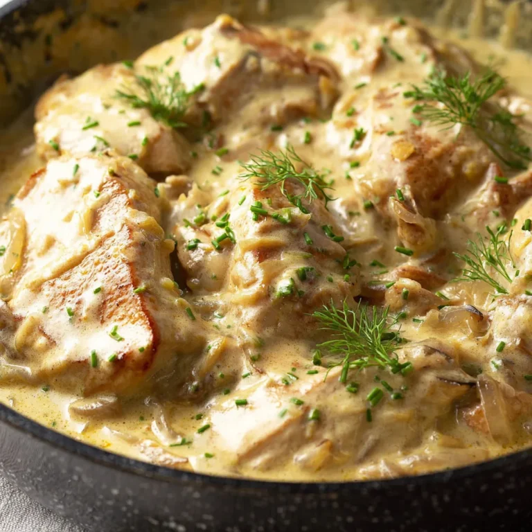 Délicieux émincé de poulet à la moutarde et crème