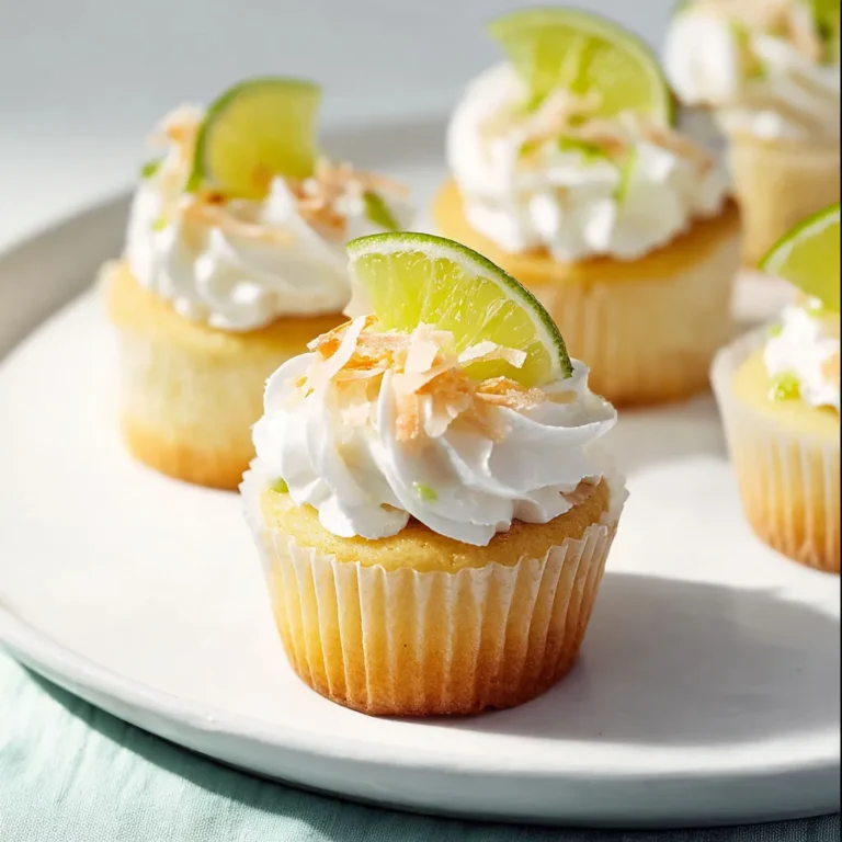 Délicieux mini-cupcakes à la lime et crème de coco