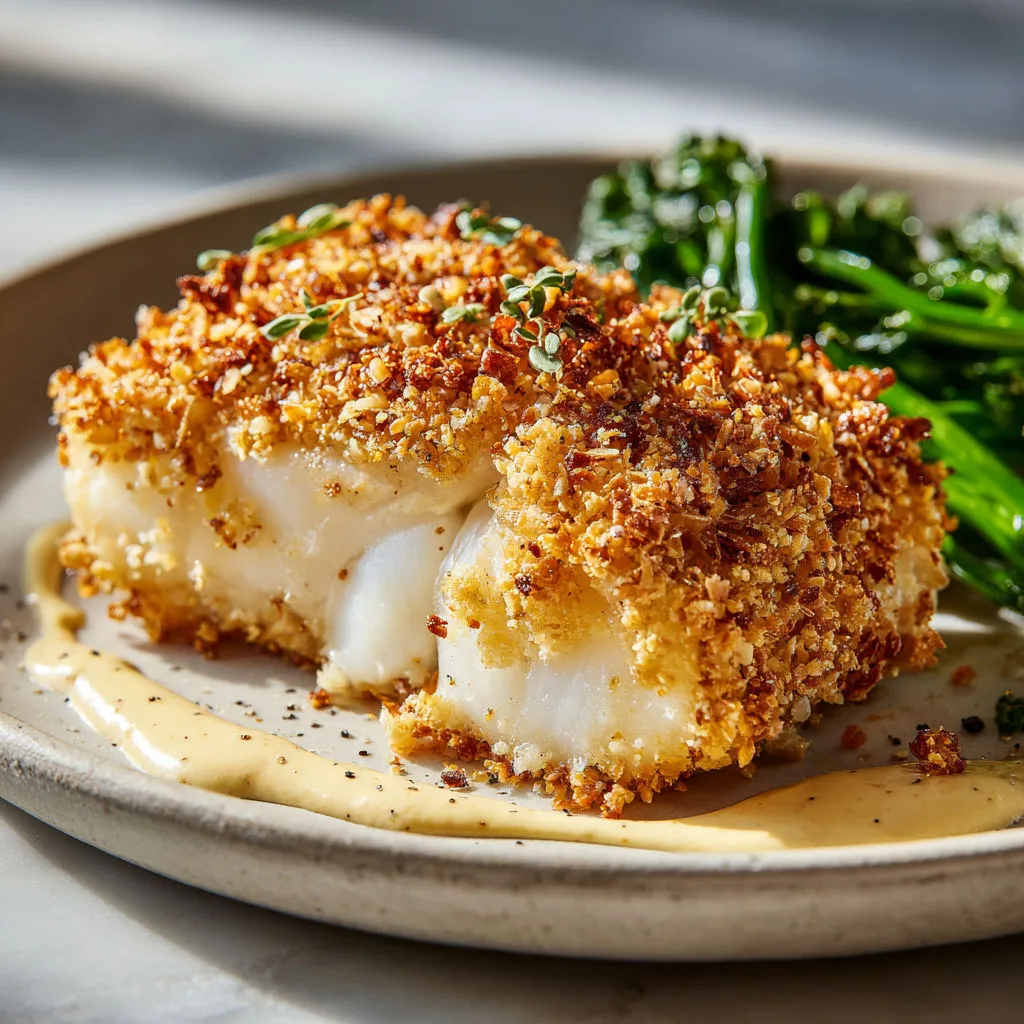 Délicieux poisson en croûte croustillante de bretzels !