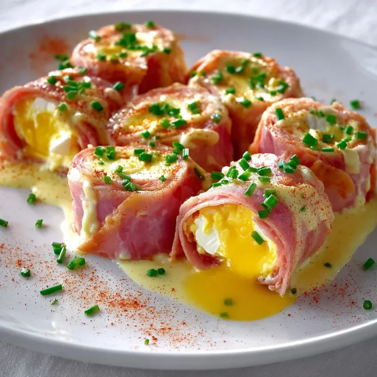 Délicieux rouleaux jambon œufs : recette facile et rapide