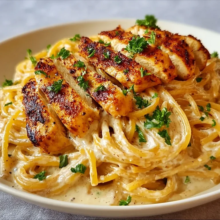 Délicieux Spaghetti Crémeux au Poulet Grillé