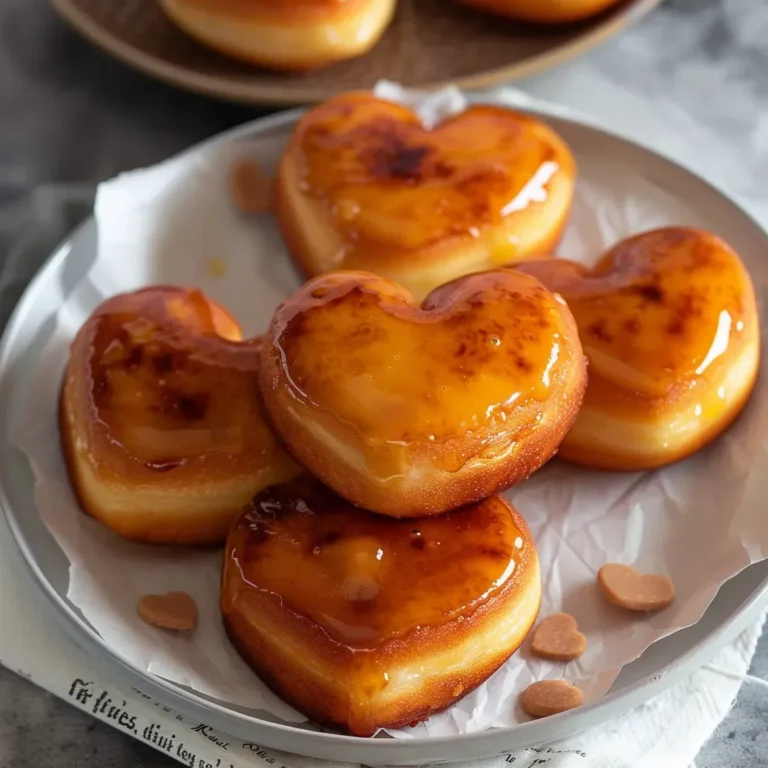 Donuts fondants garnis de crème brûlée succulente