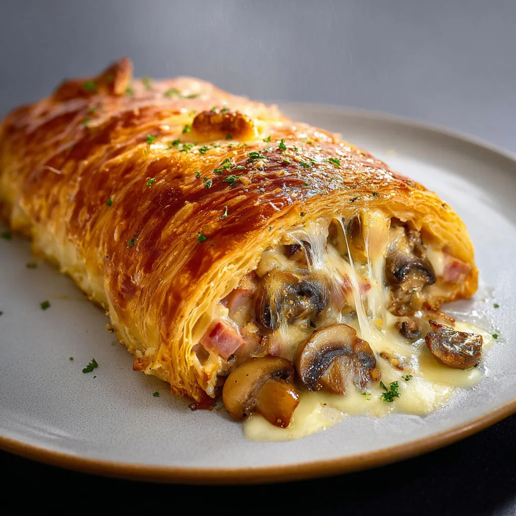 Feuilleté: Champignons, Jambon, Recette Savoureuse & Facile
