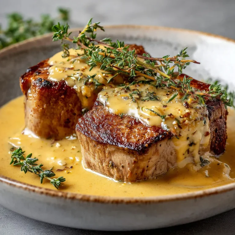 Filet de Porc Savoureux à la Sauce Thymée