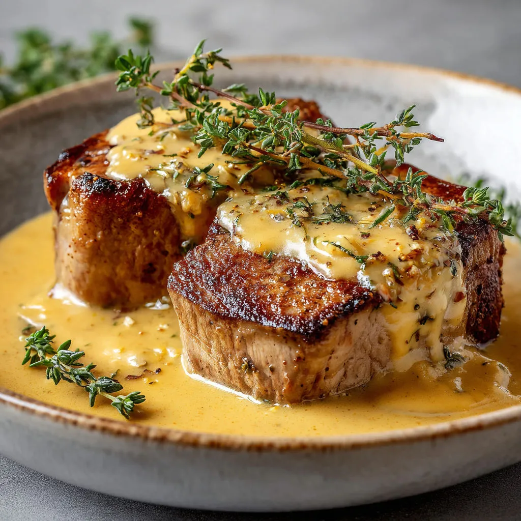 Filet de Porc Savoureux à la Sauce Thymée