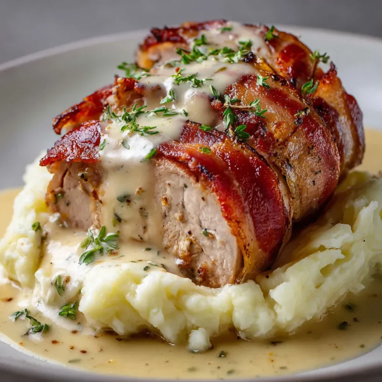 Filet Mignon de Porc Moelleux au Boursin et Lard