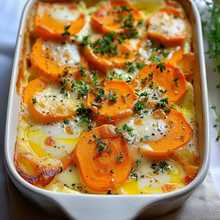 Gratin de carottes léger et savoureux