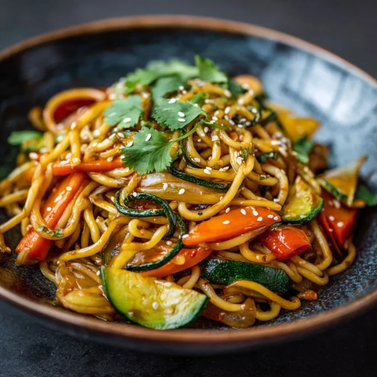 Nouilles sautées légumes: recette délicieuse et facile à réaliser