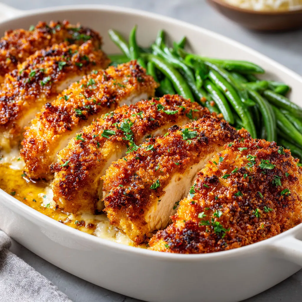 Poulet croustillant au parmesan : recette savoureuse et facile