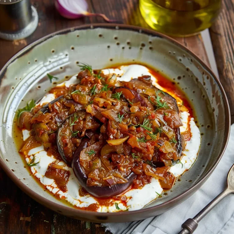 Recette aubergine épicée: rapide, savoureuse, sauce yaourt