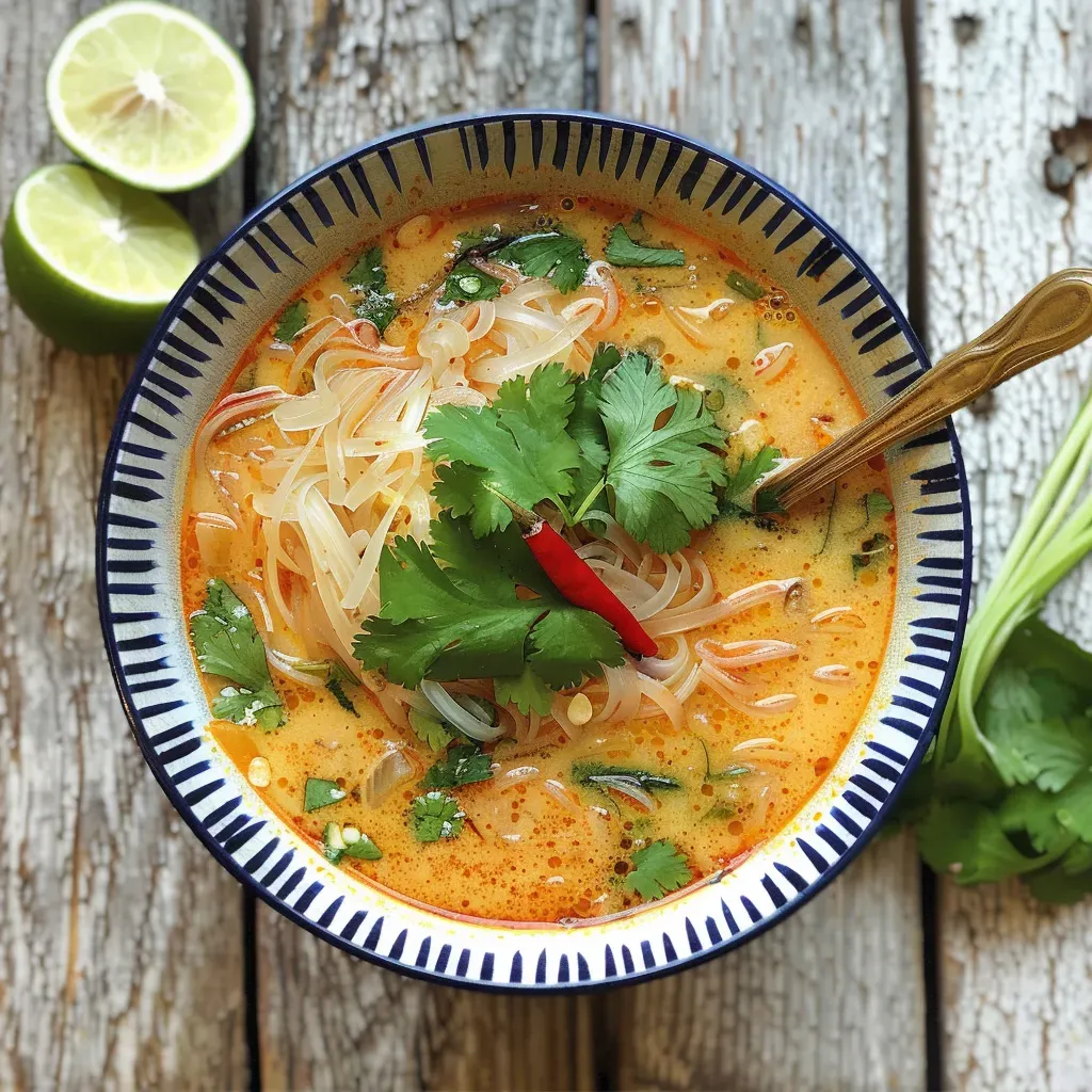 Recette de soupe express coco thaïlandaise : délicieuse et rapide