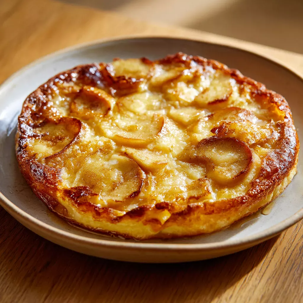 Recette facile de Crépiau aux Pommes caramélisées.