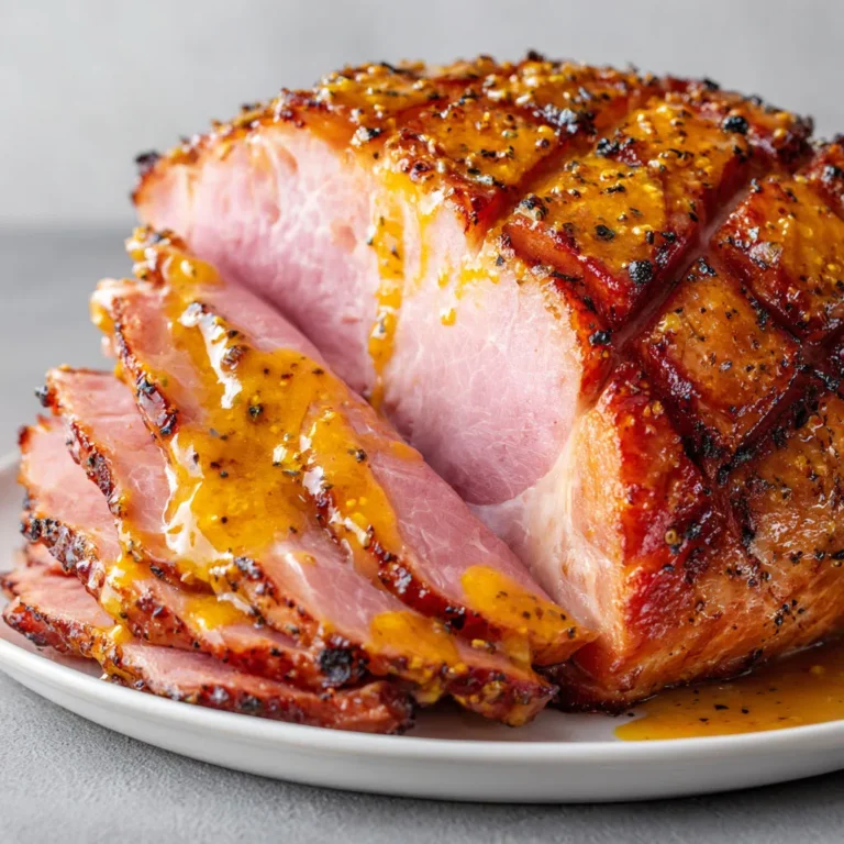 Recette festive : Jambon de Noël à la moutarde et au miel