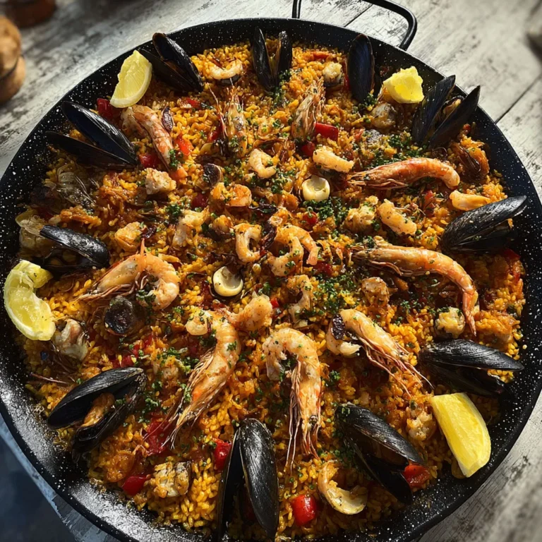 Recette Paella Géante: Savourez un Festin de Fruits de Mer