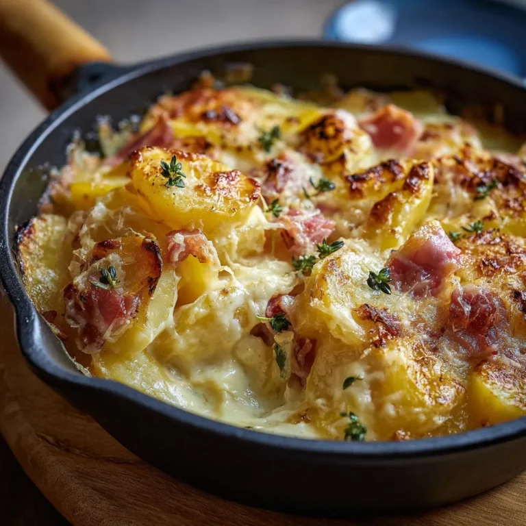 Recette rapide de Tartiflette savoureuse et facile en poêle
