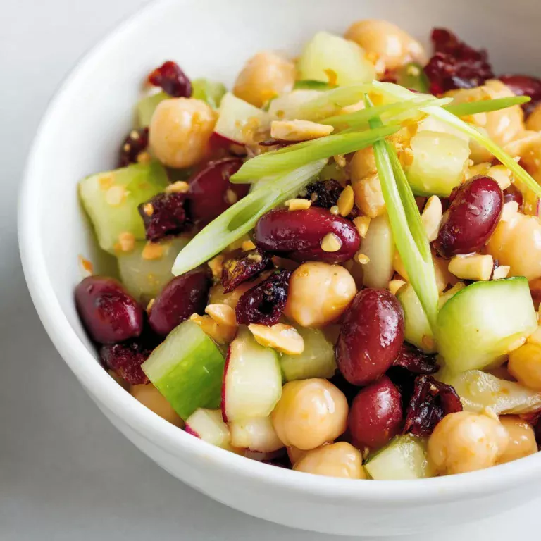 Salade légumineuses et pommes : recette délicieuse et saine