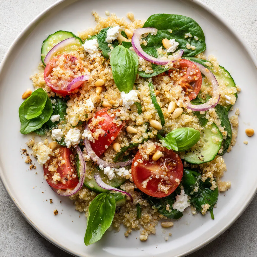 Salade quinoa ricotta épinards : recette savoureuse et saine