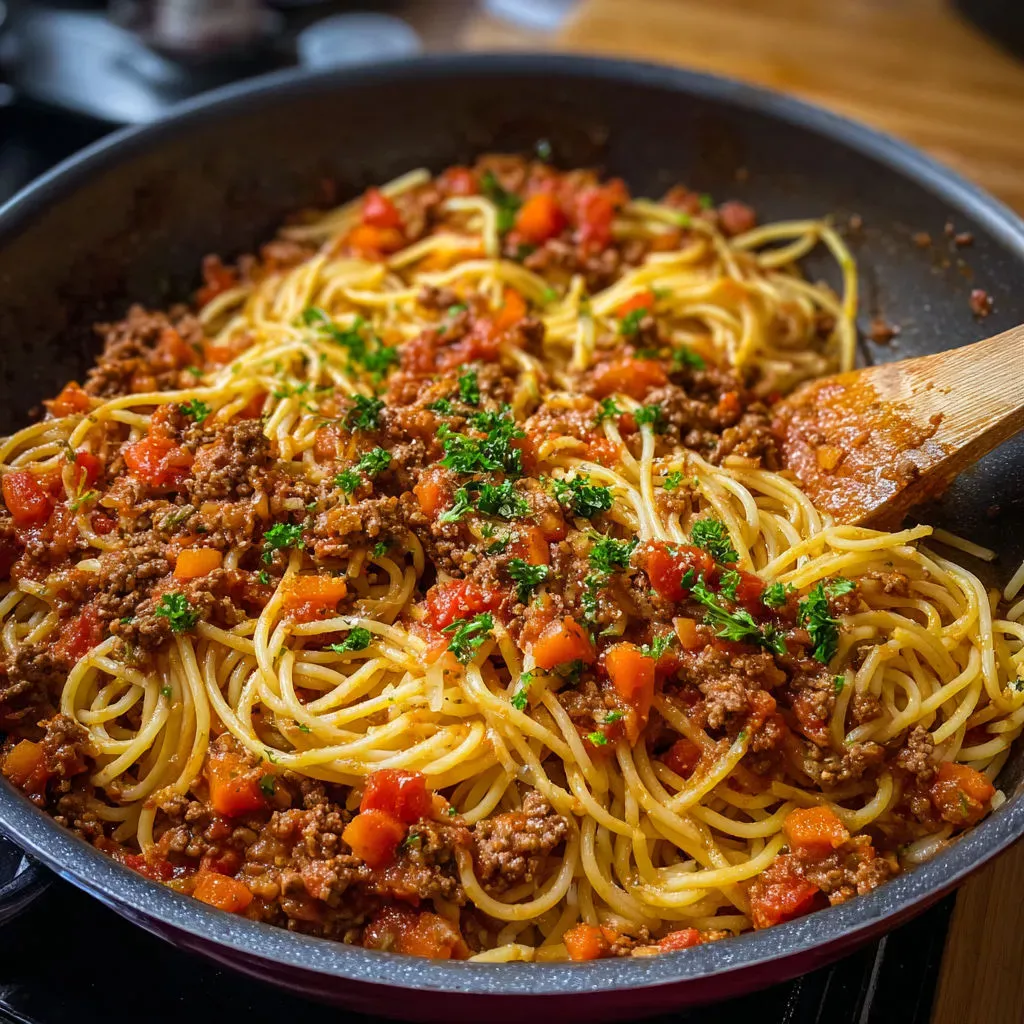 Spaghetti bolognaise savoureux : recette maison facile