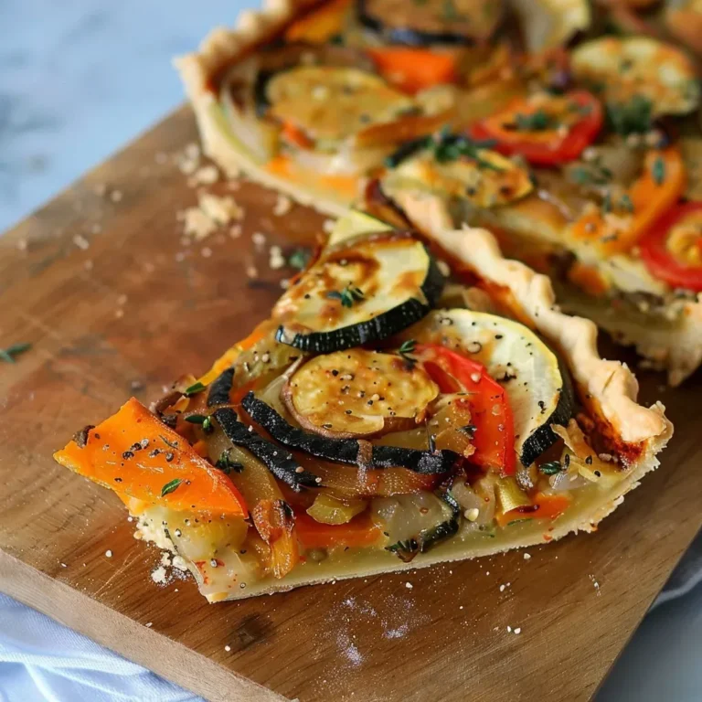 Tarte aux légumes rôtis : recette savoureuse et colorée