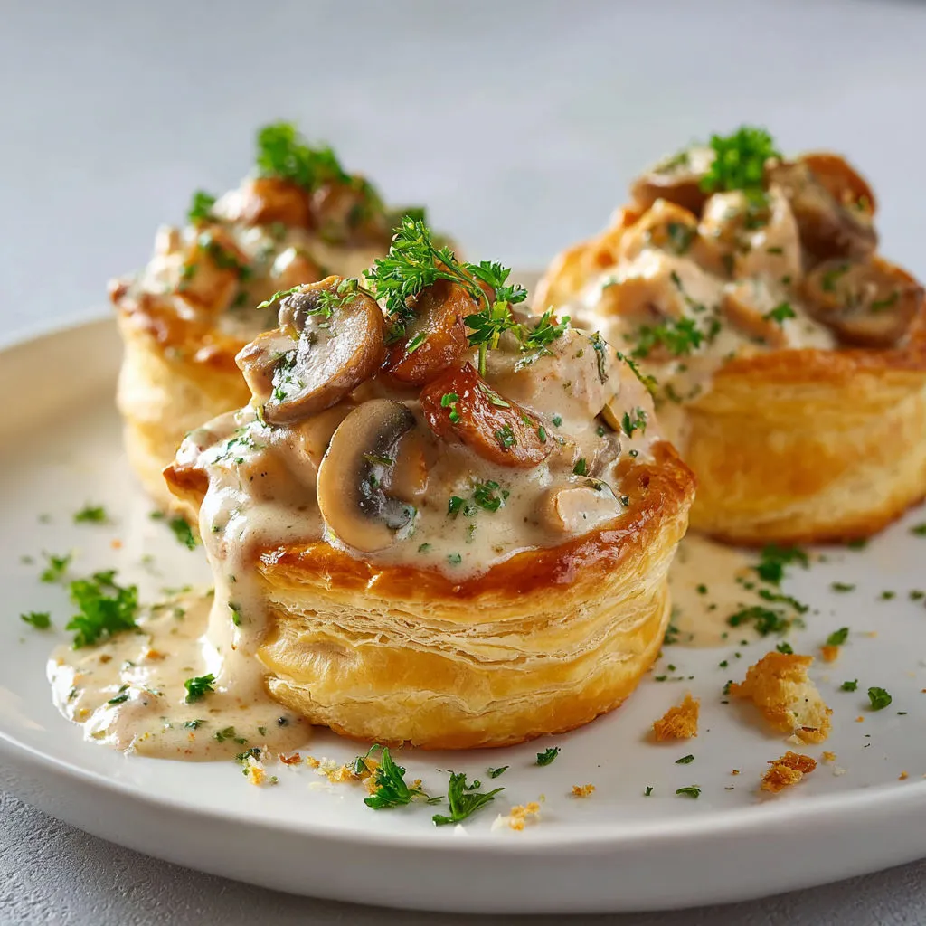 Vol-au-Vent Poulet Champignons: Recette Savoureuse et Facile