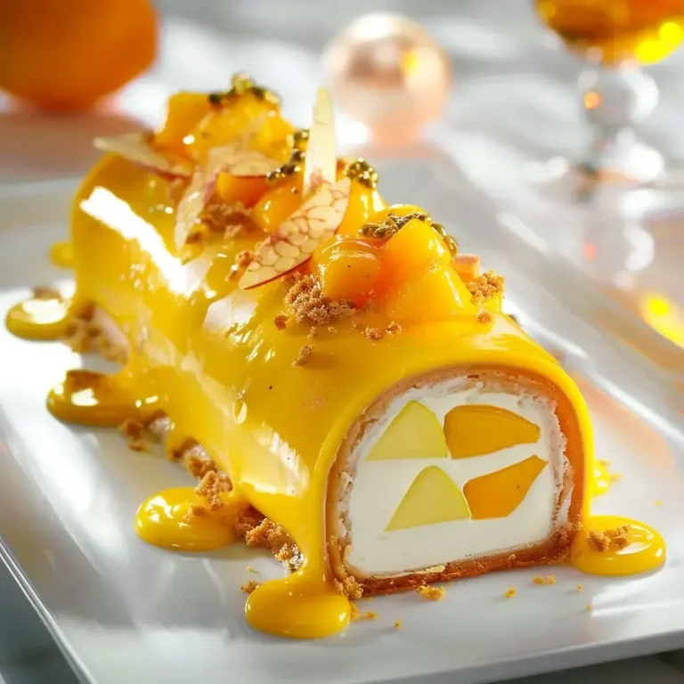 Bûche exotique: recette savoureuse et tropicale