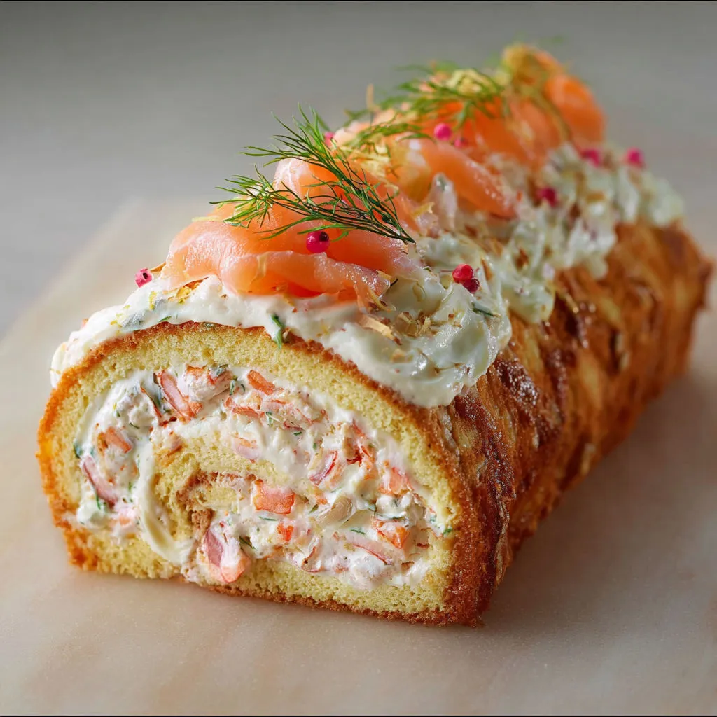 Bûche Salée de Noël aux Saveurs Gourmandes