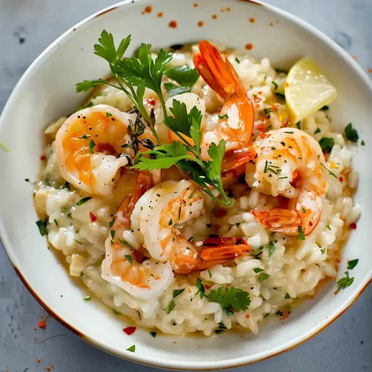 Délice de Risotto Crémeux aux Crevettes: Recette Savoureuse et Facile